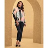 Floral Printed Cape, , large