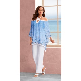 Flora Cold-Shoulder Pant Set, , large