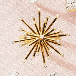 Diamond-Accented Flower Spinner Ring, , large