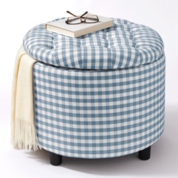 Check Storage Ottoman, , large