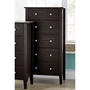 Emil 5-Drawer Chest, Espresso, large
