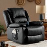 Overstuffed Recliner with Massage, , large
