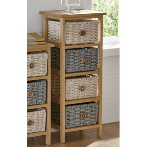 Woven 4 Basket Stand, , large