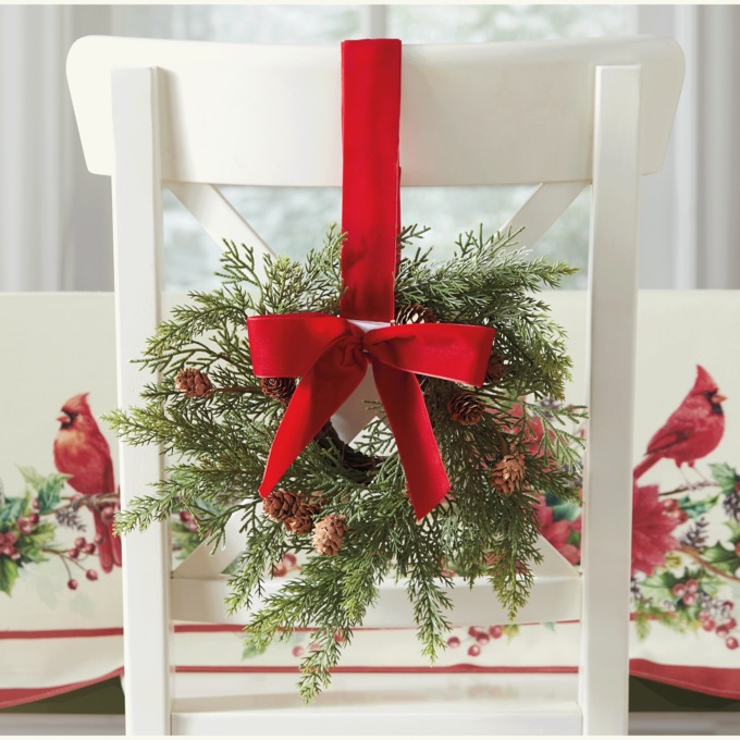 Mini Christmas Cedar Wreath, , large