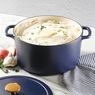 Sur La Table Millau 5.5-qt. Enameled Cast Iron Dutch Oven with Lid, Matte Marine, large