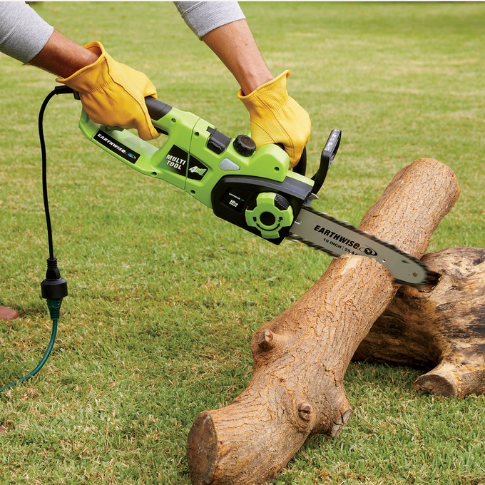 Earthwise 4-In-1 Convertible Electric Pole Chainsaw, , large
