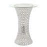 Crystal Beaded Lit Accent Table with Glass Top, , large