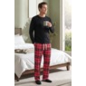 Value 2-Piece Men's PJ Set with Crew Top and Plaid Bottoms, , large