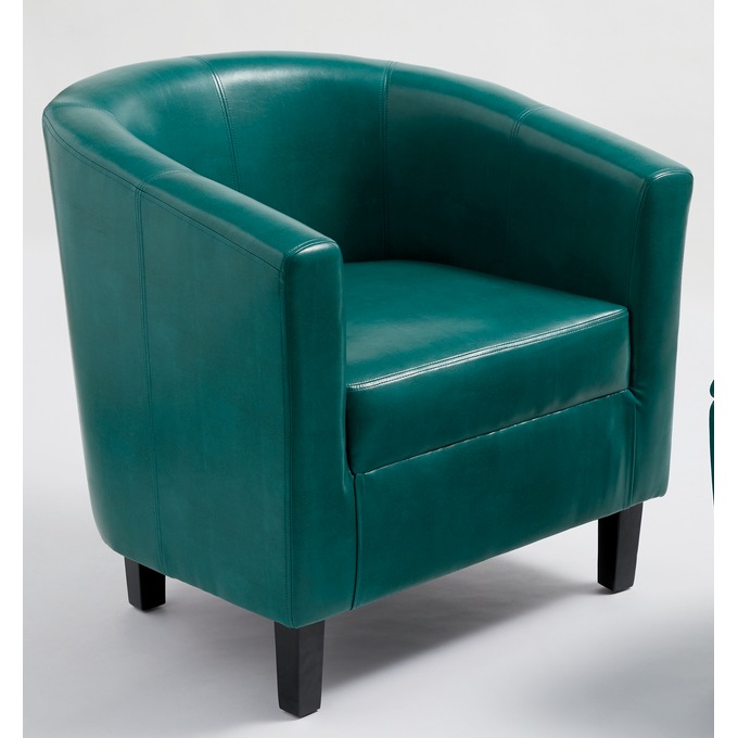Teal barrel sales chair