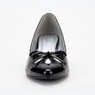 Midnight Velvet Cutout Bow Kitten Heel, Black Patent, large