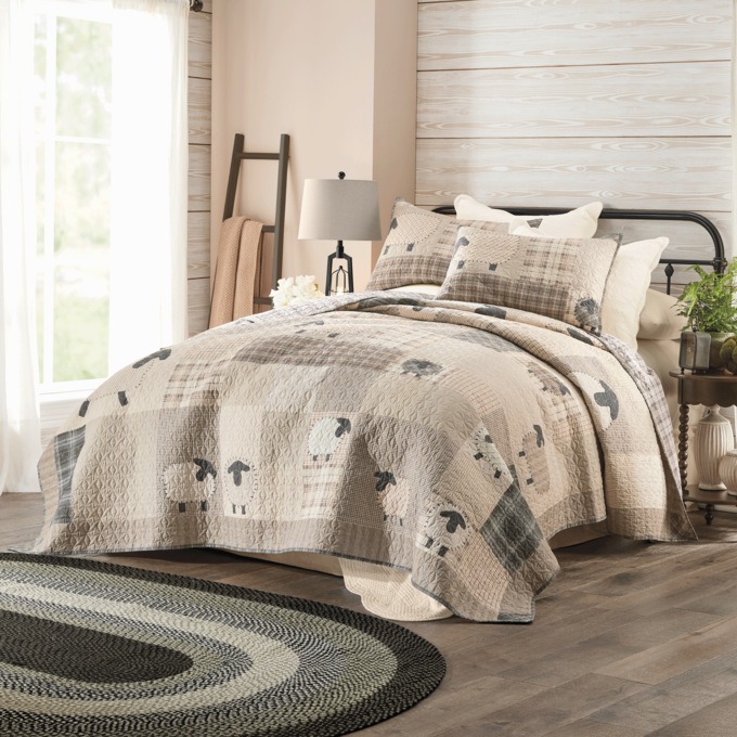 Sheepish Oversized Quilt and Sham, , large