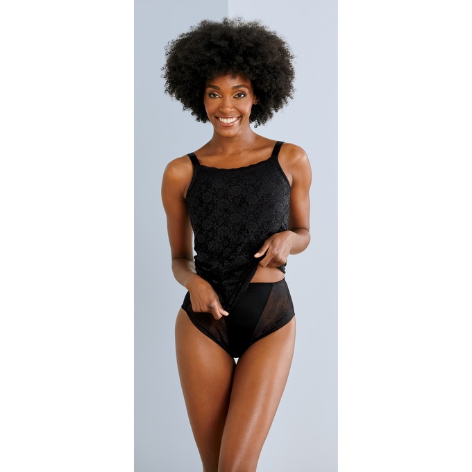 Lace Detail Hi-Cut Brief, , large