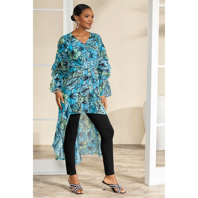 Ally High-Low Tunic and Cousin Vinny Legging, , large