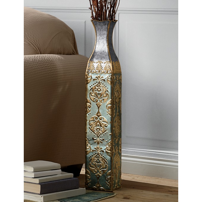 Reflections Metal Floor Vase Montgomery Ward