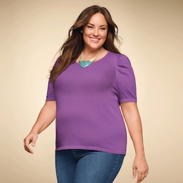Larisa Short-Sleeve Sweater, , large