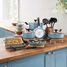 21-Piece Bella Cookware Set, Surf, large