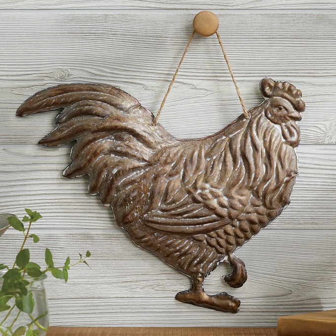 Embossed Rooster Wall Decor Montgomery Ward