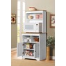 Katie Microwave Stand with Hutch, , large