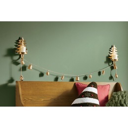Set of 2 Rustic Gold Tree Sconces, , large
