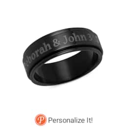 Personalized Message Spinner Ring, , large