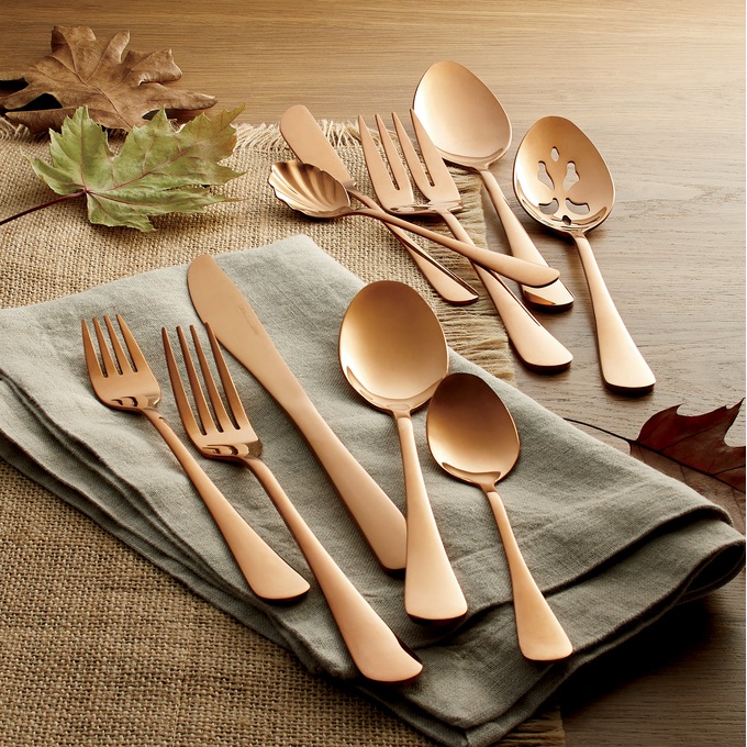 45-Piece Copper Flatware Set, , large