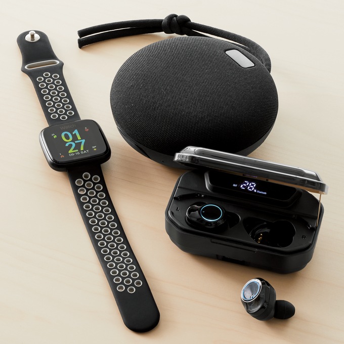 Bluetooth Kit with Earbuds, Smartwatch and Speaker, , large