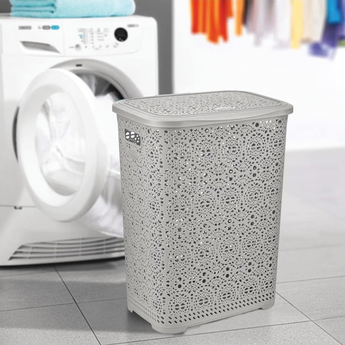 Lacy Laundry Hamper, , large