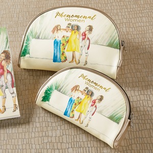 Set of 2 Phenomenal Women Cosmetic Bags, , large