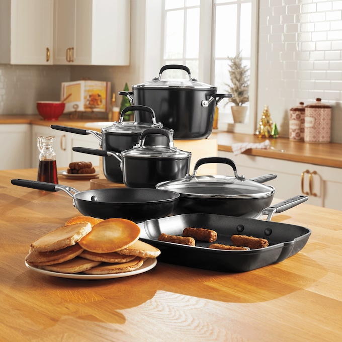 KitchenAid 10-piece Hard-Anodized Cookware Set, , large