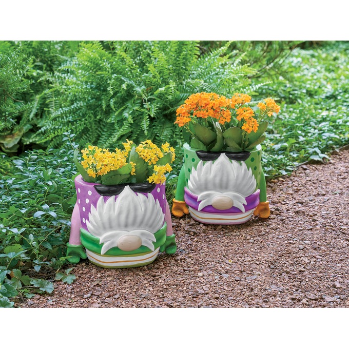 Handstand Gnome Planter, , large