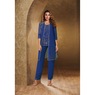 Annette 3-Piece Beaded Pant Set, Cobalt, large