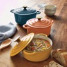 Set of 3 Cast Iron Dutch Ovens with Lids, Multi, large