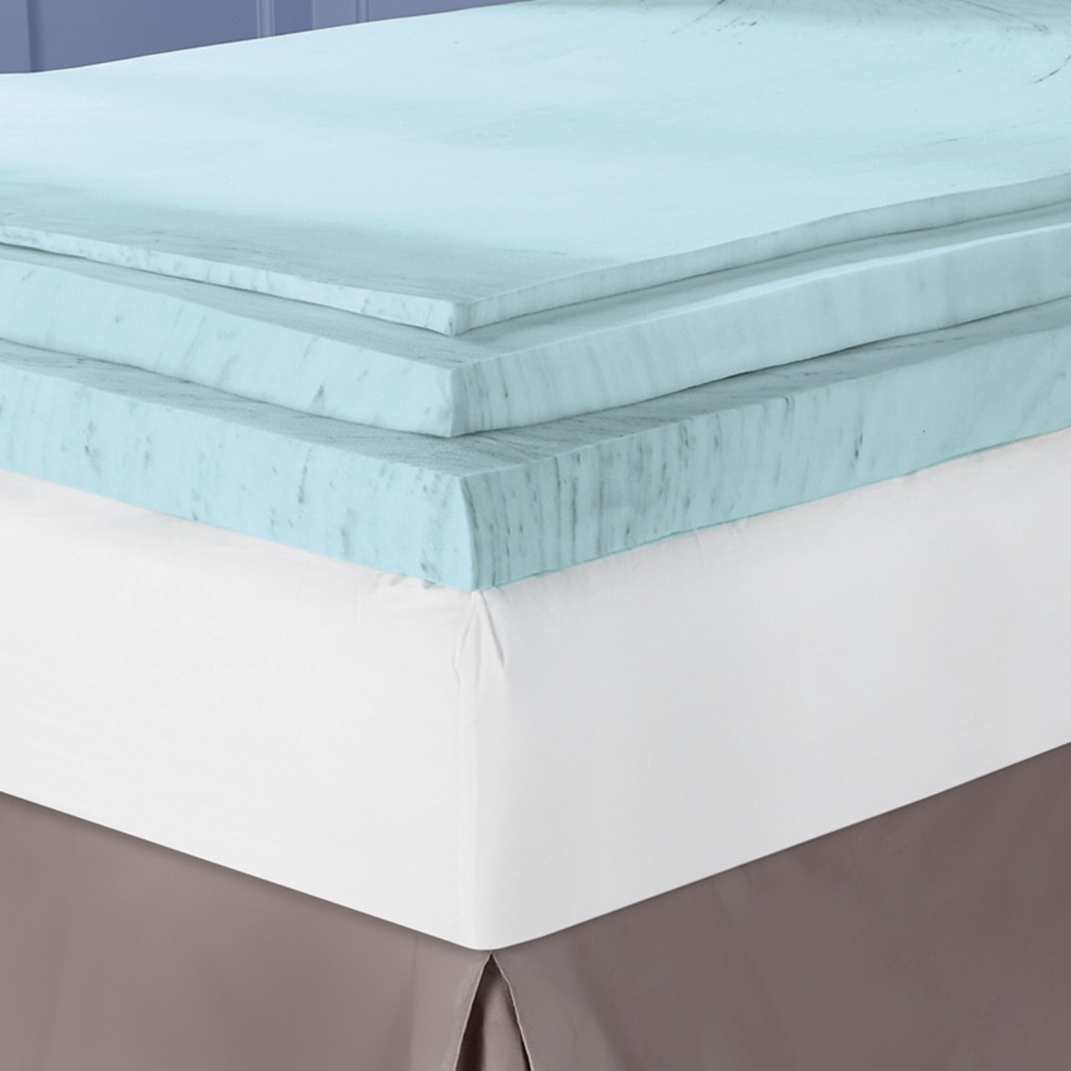 Sleep Connection Viscose Memory Foam Mattress Pad with Smooth Cooling