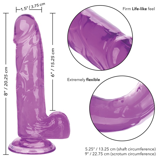Size Queen 6” DIldo, , large
