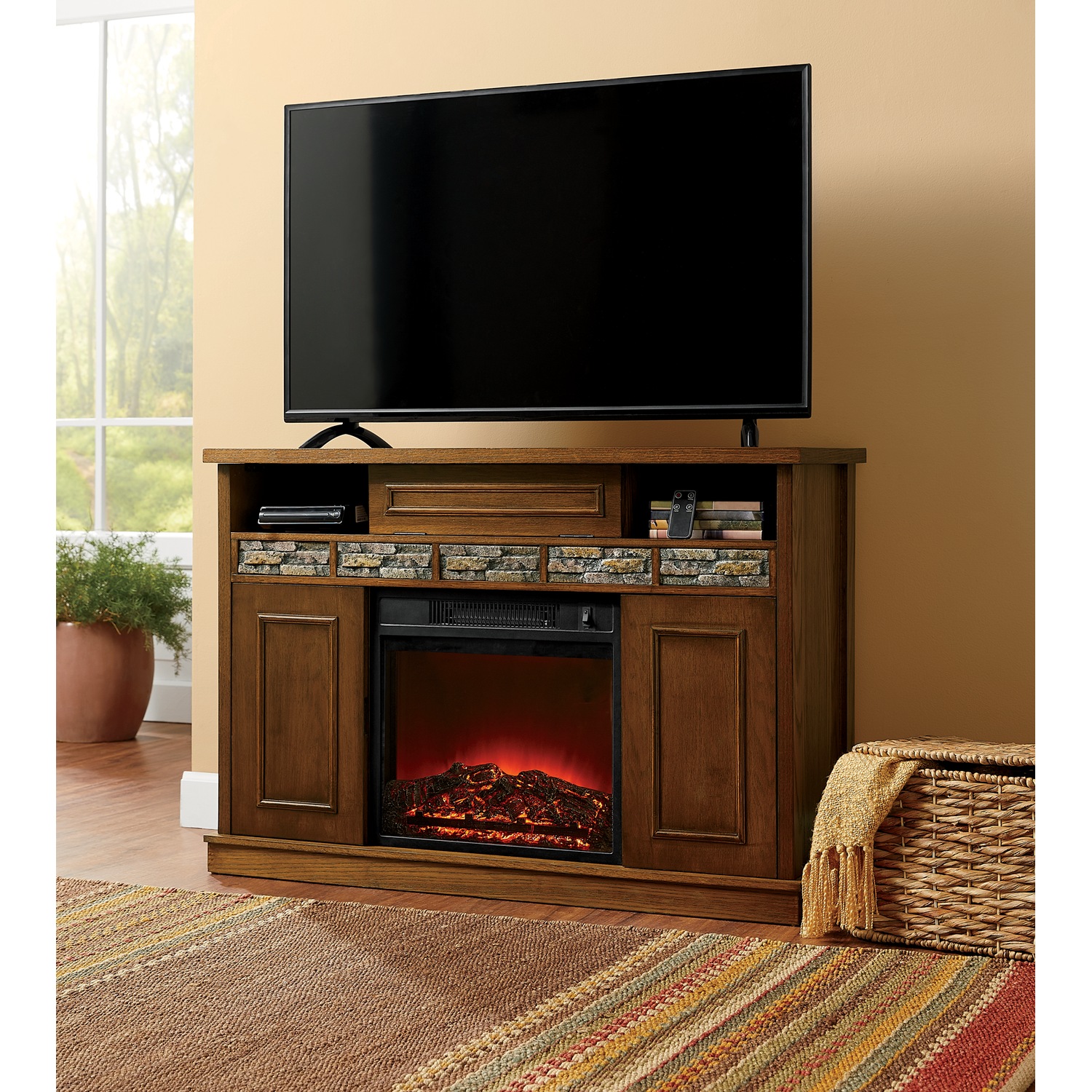 Slate Media Center Fireplace Montgomery Ward