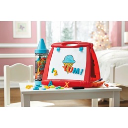 Crayola Art-to-Go Double-Sided Magnetic Table Easel with Letters and Numbers, , large
