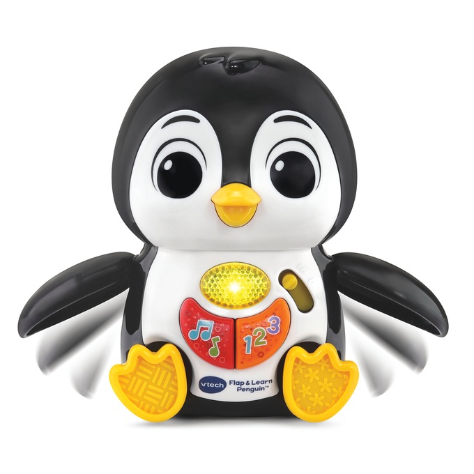 VTech Flap & Learn Penguin, Black, large