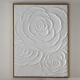 Framed Textured Floral Canvas, , large