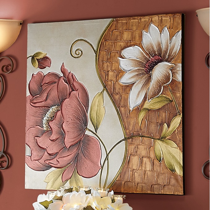 Traditional Ruby Flower Canvas, , large