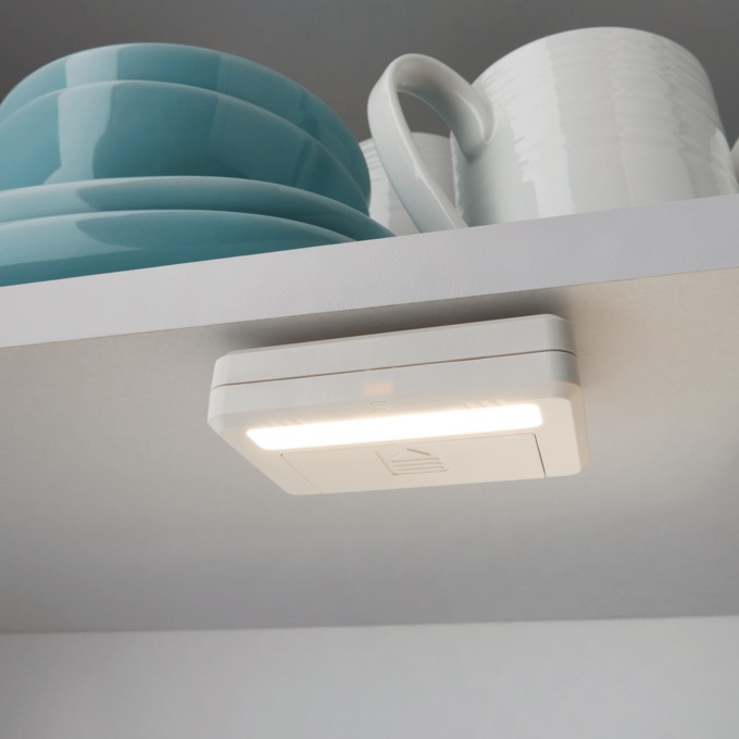 4-Pack Magnetic Sensor Wireless Light, White, large