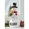 Lit Snowman Figurine, , large