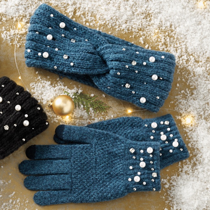 Britt Knits Starlight Headwarmer and Glove Set, , large