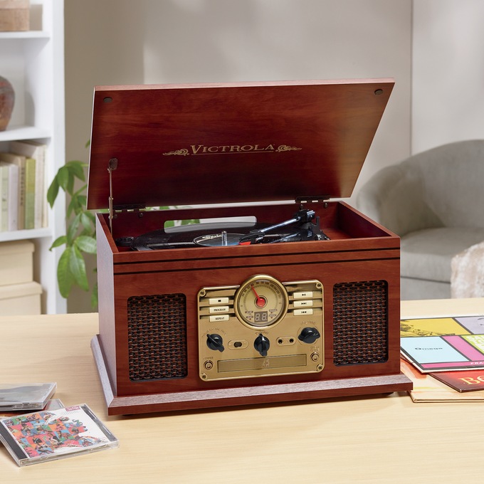 Victrola Classic 6-In-1 Turntable with Bluetooth, , large