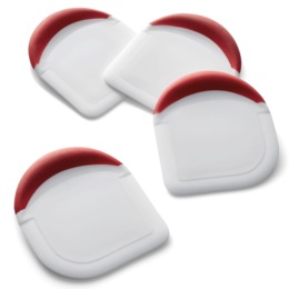 Set of 4 Pan Scrapers, , large