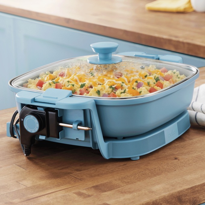Bella Deep Make-and-Take Electric Skillet, Surf, large