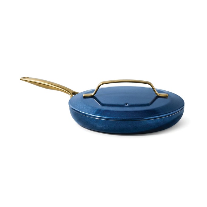 Gotham Steel 11-Piece Modern Kitchen Cookware Set, Navy, large