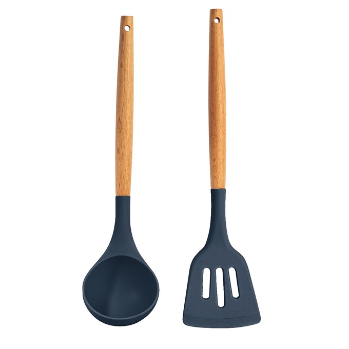 Gotham Steel 18-Piece Detachable Handle Cookware Set, Navy, large