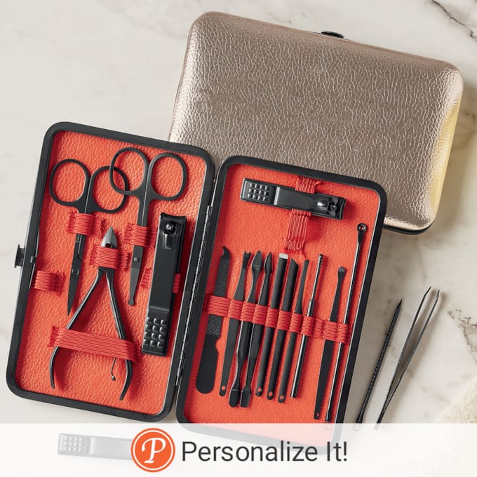 Premium Unisex 18-Piece Grooming Kit, , large