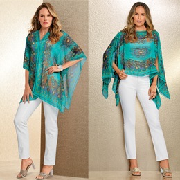 Lovely Two-Way Poncho, , large