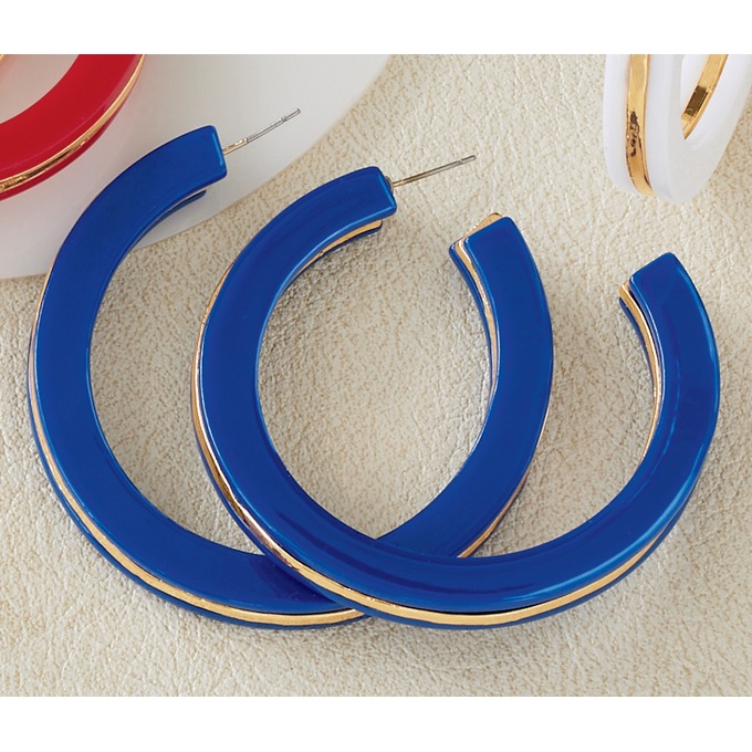 Colored J-Hoops, , large